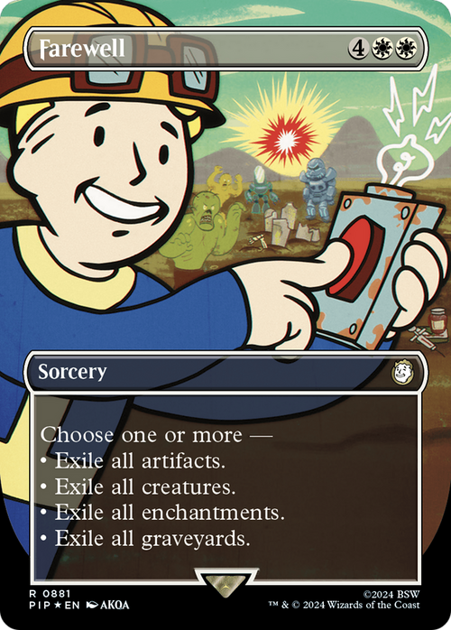 Farewell (Borderless) (Surge Foil) (PIP-881) - Fallout Foil