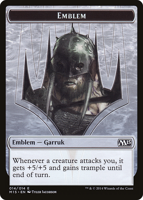 Emblem - Garruk, Apex Predator (M15-014) - Magic 2015 Tokens