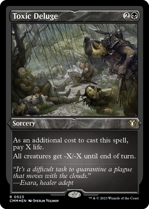 Toxic Deluge (Foil Etched) (CMM-523) - Commander Masters Foil