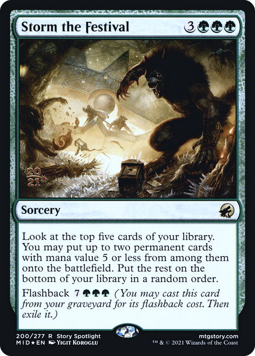 Storm the Festival (PRE-200S) - Innistrad: Midnight Hunt Promos Foil