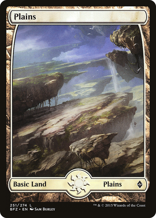 Plains (251) - Full Art (BFZ-251) - Battle for Zendikar