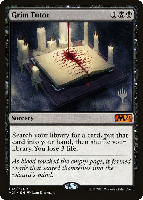 Grim Tutor (PPM21-103P) - Core Set 2021 Promos
