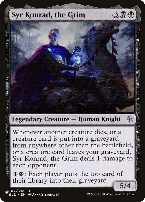Syr Konrad, the Grim (LIST-107/269) - The List