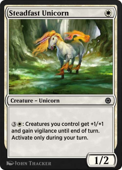 Steadfast Unicorn (HBG-104) - Alchemy Horizons: Baldur's Gate