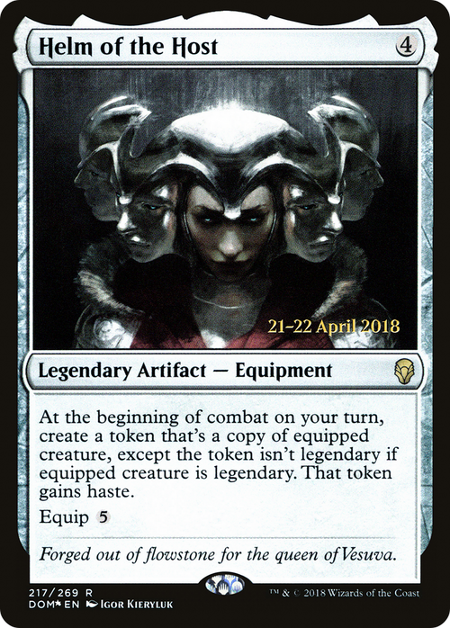 Helm of the Host (PRE-217S) - Dominaria Promos Foil