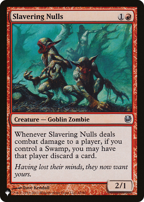 Slavering Nulls (LIST-DDH-45) - The List