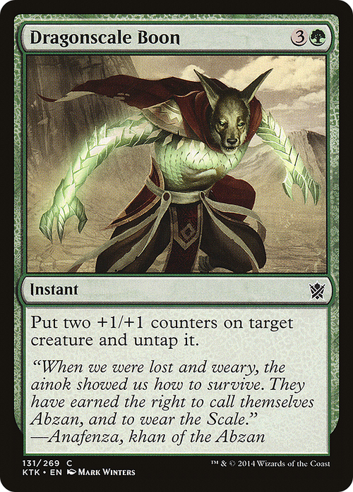 Dragonscale Boon (KTK-131) - Khans of Tarkir Foil