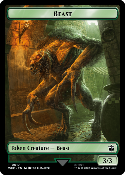 Beast (TWHO-017) - Doctor Who Tokens