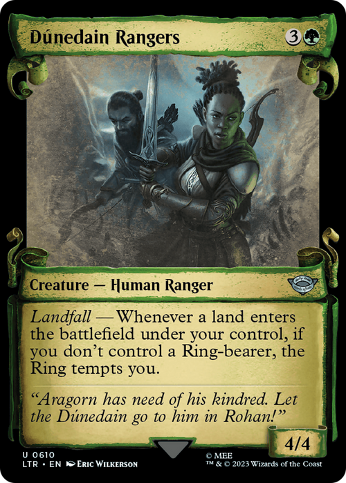 Dunedain Rangers (Showcase Scrolls) (LTR-610) - The Lord of the Rings: Tales of Middle-earth: (Showcase)
