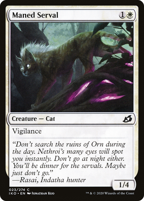Maned Serval (IKO-023) - Ikoria: Lair of Behemoths Foil
