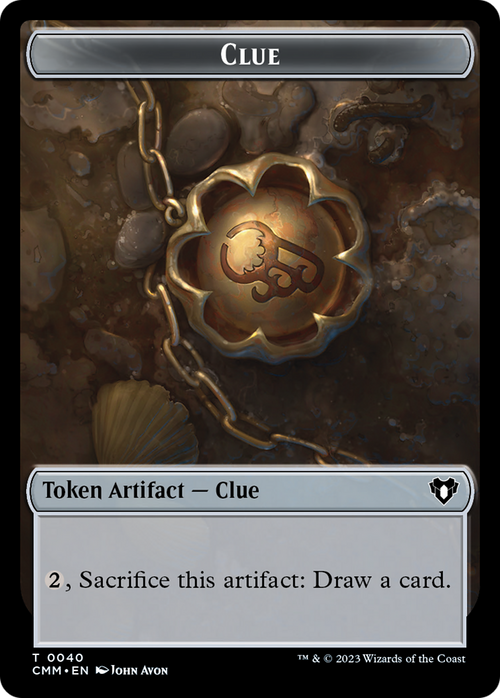 Clue (TCMM-040) - Commander Masters Tokens
