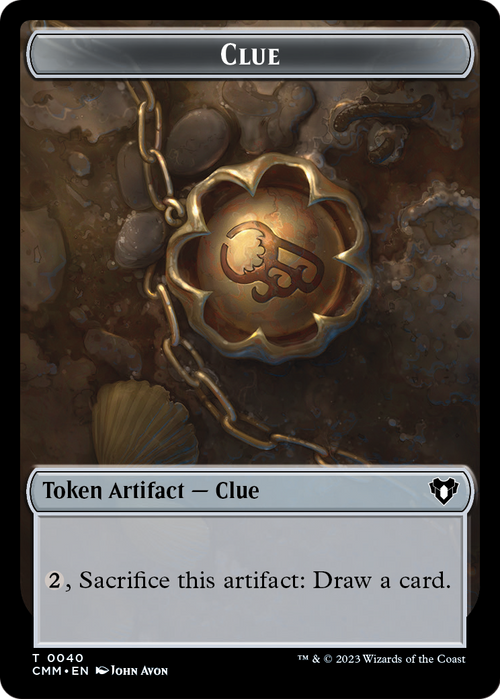 Clue (TCMM-040) - Commander Masters Tokens Foil