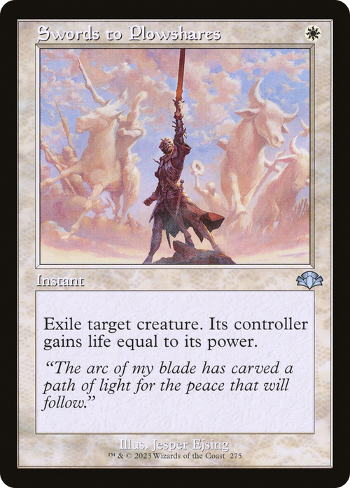 Swords to Plowshares (Retro Frame) (DMR-275) - Dominaria Remastered