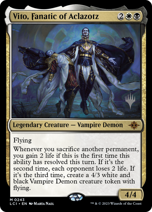 Vito, Fanatic of Aclazotz (PPLCI-243) - The Lost Caverns of Ixalan Promos