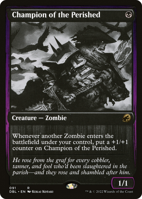 Champion of the Perished (DBL-091) - Innistrad: Double Feature Foil