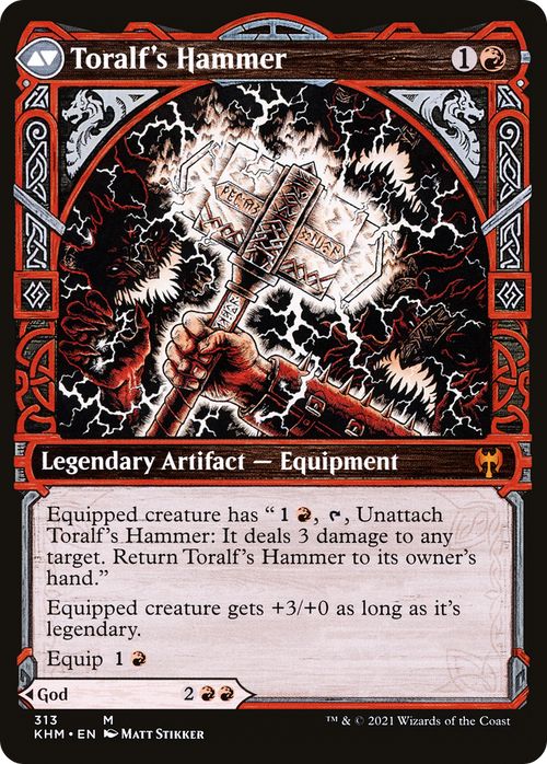 Toralf, God of Fury (Showcase) (KHM-313) - Kaldheim: (Showcase)