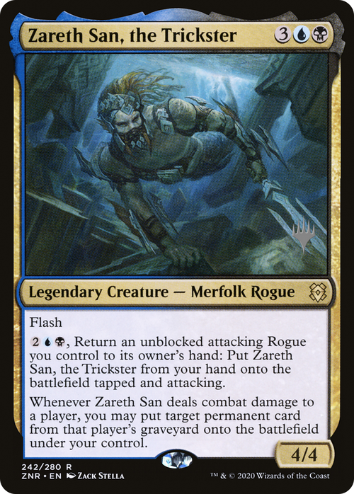 Zareth San, the Trickster (PPZNR-242P) - Zendikar Rising Promos
