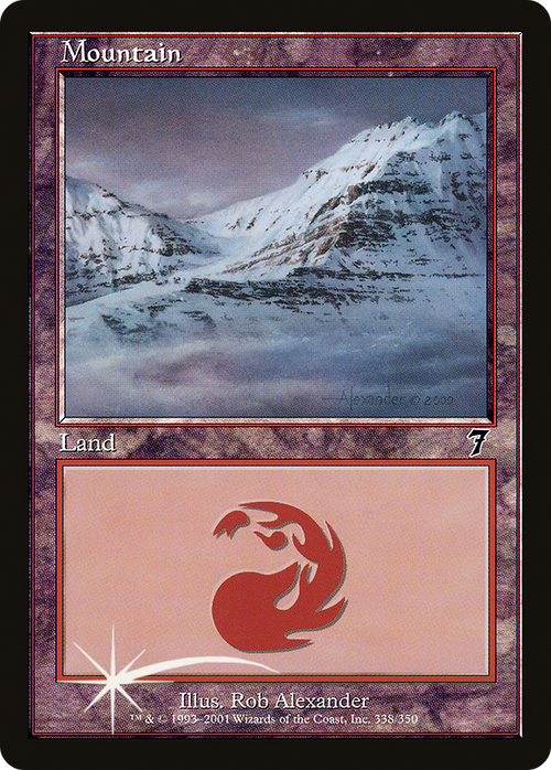 Mountain (338) (7ED-338) - 7th Edition Foil