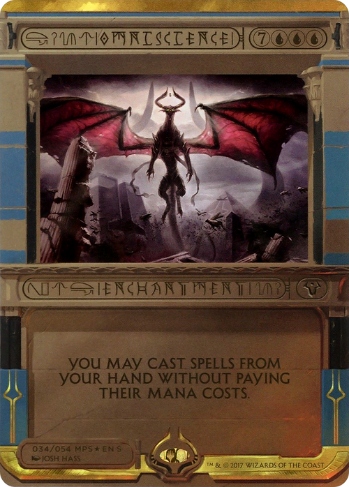 Omniscience (MPS2-034) - Amonkhet Invocations (Borderless) Foil