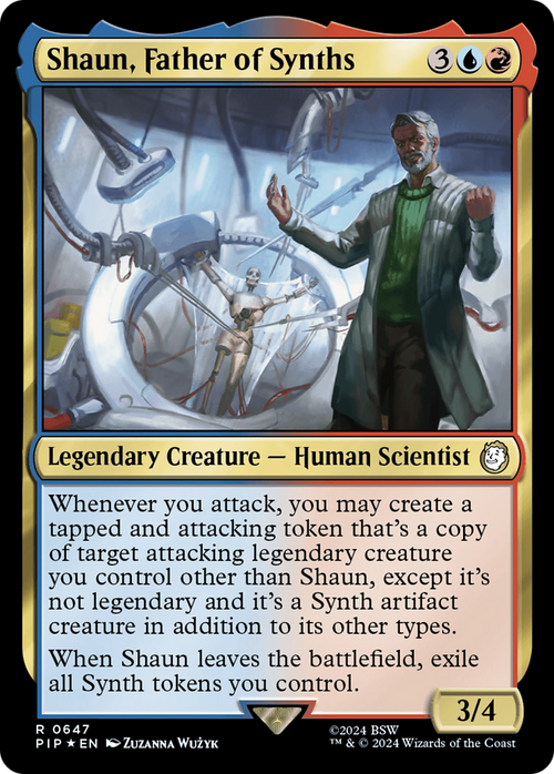 Shaun, Father of Synths (Surge Foil) (PIP-647) - Fallout Foil
