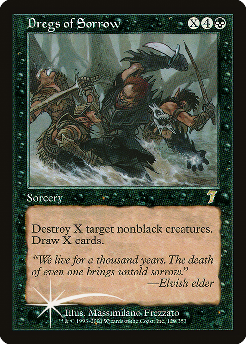 Dregs of Sorrow (7ED-129) - 7th Edition Foil