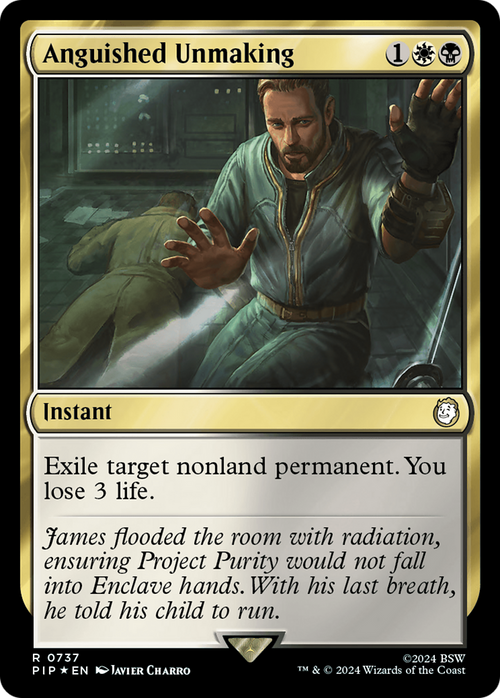 Anguished Unmaking (Surge Foil) (PIP-737) - Fallout Foil