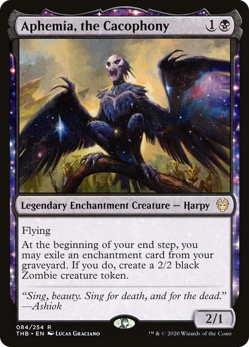 Aphemia, the Cacophony (THB-084) - Theros Beyond Death: (enchantment) Foil