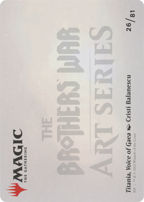 Titania, Voice of Gaea // Titania, Voice of Gaea (ABRO-026) - The Brothers' War Art Series (Borderless) Foil