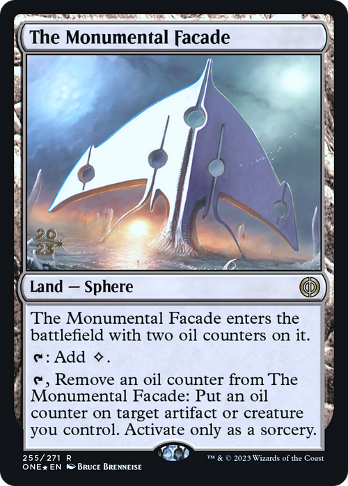 The Monumental Facade (PRE-255) - Phyrexia: All Will Be One Promos Foil
