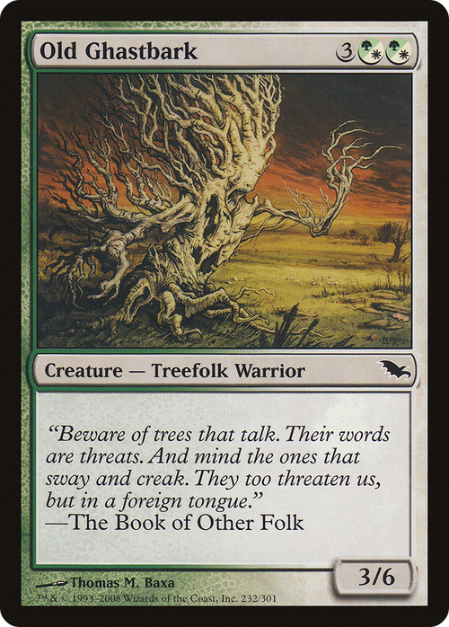 Old Ghastbark (SHM-232) - Shadowmoor Foil
