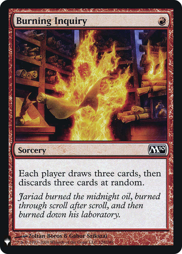 Burning Inquiry (LIST-M10-128) - The List