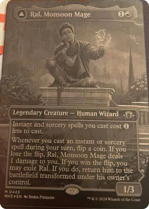 Ral, Monsoon Mage // Ral, Leyline Prodigy (PURL-445) - URL/Convention Promos (Borderless) Foil