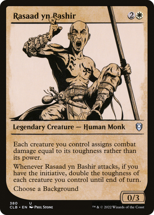 Rasaad yn Bashir (Showcase) (CLB-380) - Commander Legends: Battle for Baldur's Gate: (Showcase) Foil