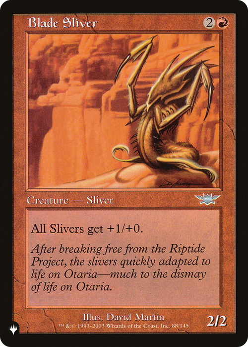 Blade Sliver (LIST-LGN-88) - The List