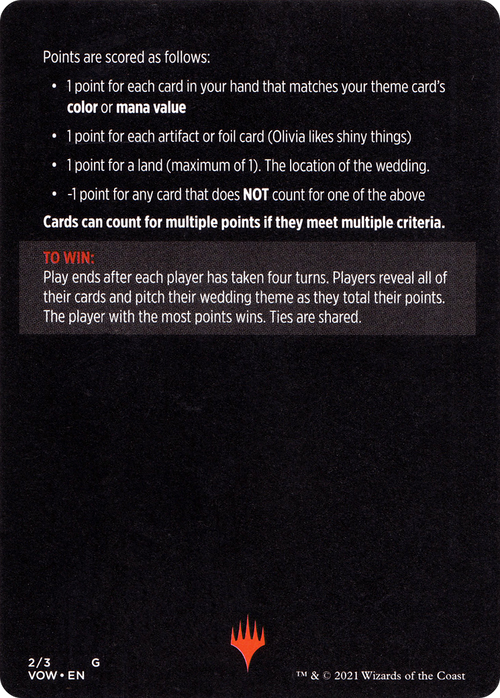 Vampire Wedding Planner // Vampire Wedding Planner (cont'd) (MVOW-002) - Innistrad: Crimson Vow Minigames