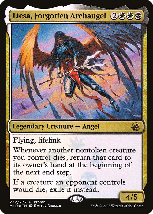 Liesa, Forgotten Archangel (MEDIA-232★) - Innistrad: Midnight Hunt Promos Foil