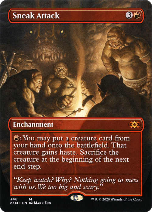 Sneak Attack (Borderless) (2XM-348) - Double Masters (Borderless)