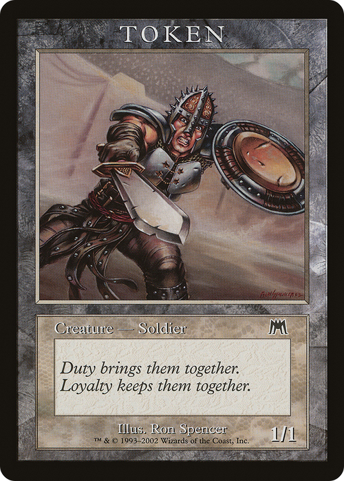 Soldier Token (ONS) (MPRP-) - Magic Player Rewards 2002