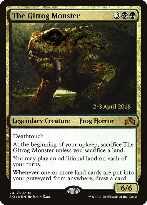The Gitrog Monster (PRE-245S) - Shadows over Innistrad Promos Foil