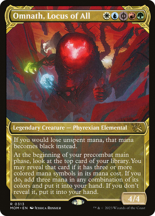 Omnath, Locus of All (Showcase) (MOM-313) - March of the Machine: (Showcase)