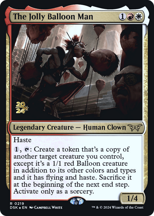 The Jolly Balloon Man (PRE-219) - Duskmourn: House of Horror Promos Foil