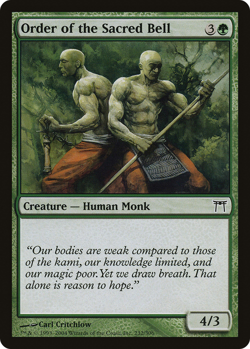 Order of the Sacred Bell (CHK-232) - Champions of Kamigawa