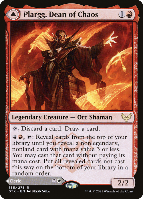 Plargg, Dean of Chaos (STX-155) - Strixhaven: School of Mages Foil