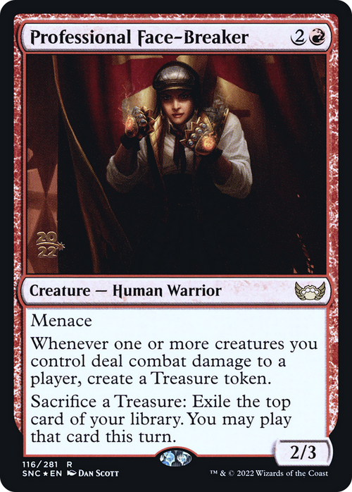 Professional Face-Breaker (PRE-116) - Streets of New Capenna Promos Foil