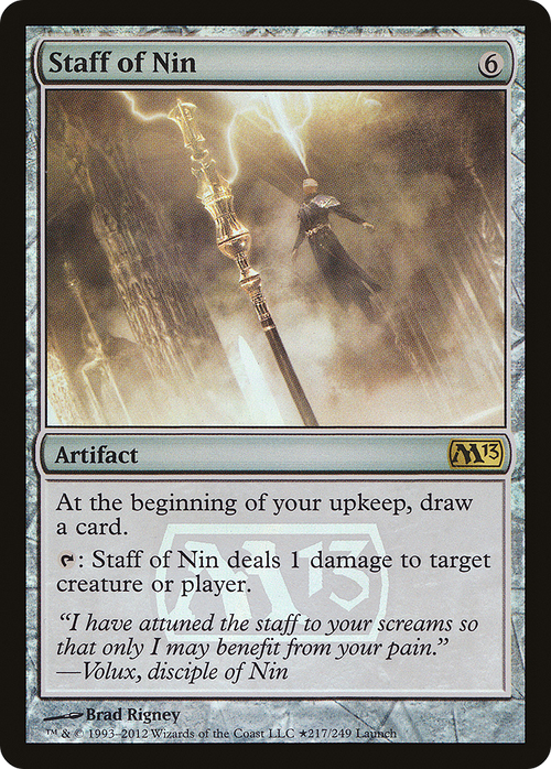 Staff of Nin (LARP-217★) - Magic 2013 Promos Foil