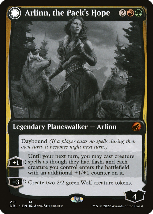 Arlinn, the Pack's Hope (DBL-211) - Innistrad: Double Feature: (Double Faced Transform) Foil