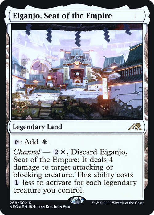 Eiganjo, Seat of the Empire (PRE-268) - Kamigawa: Neon Dynasty Promos Foil