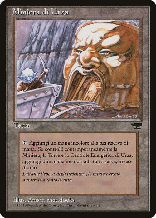 Urza's Mine (Pulley) (Italian) - "Miniera di Urza" (REN-) - Rinascimento