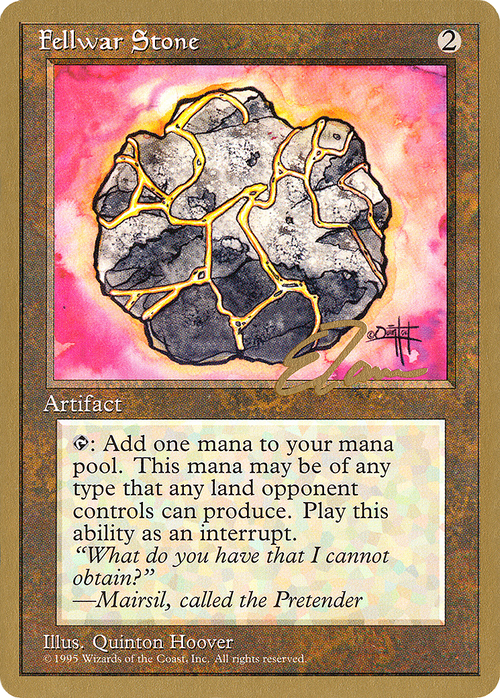 Fellwar Stone - 1996 Eric Tam (4ED) (WCD-) - Pro Tour Collector Set
