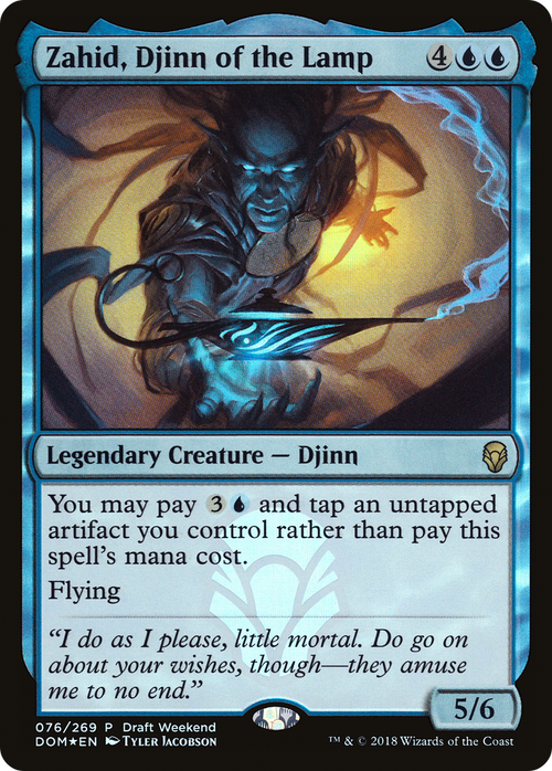 Zahid, Djinn of the Lamp (Draft Weekend) (LARP-076) - Dominaria Promos Foil